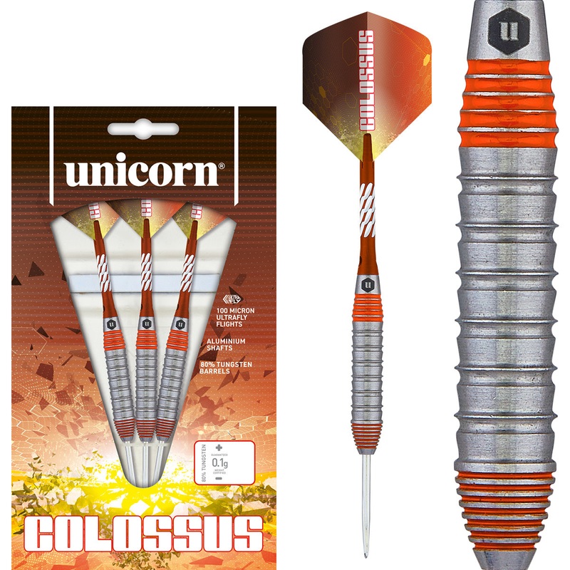 Colossus 80% Tungsten Steel Tip Darts by Unicorn 33 Gram