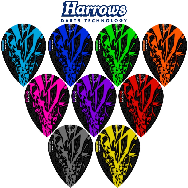 Harrows – Rapide-X – Pear Dart Flights Aqua Blue