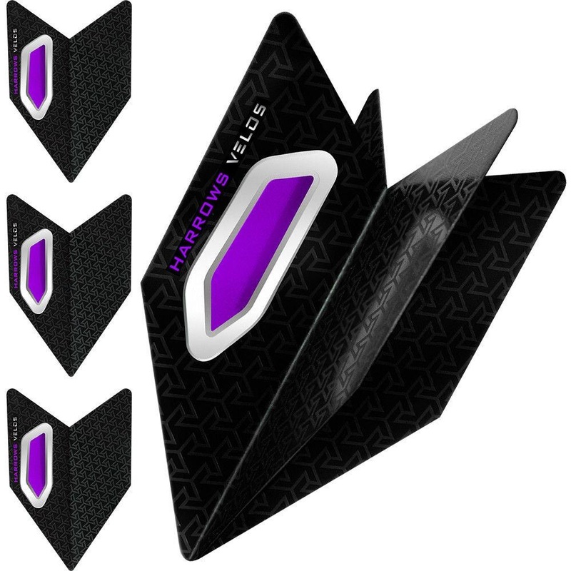 Harrows Velos Purple Dart Flights Purple