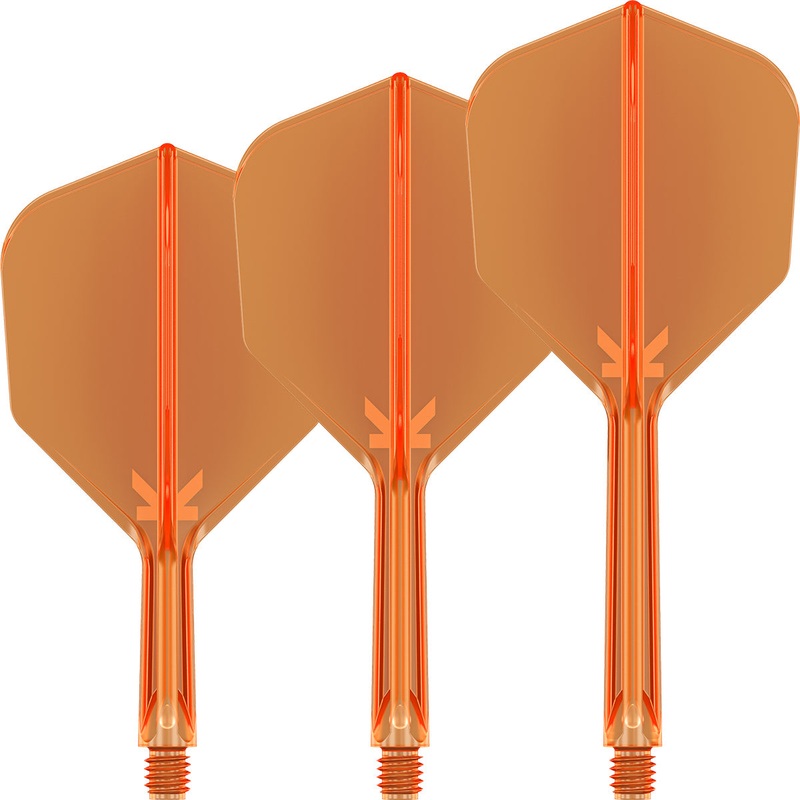 K-Flex Neon Orange No6 One Piece Dart Flights by Target Short