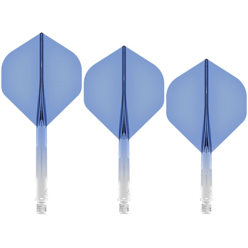 Mission Force 90 – New Moulded Flight & Shaft System – Standard No2 – Gradient – Transparent Blue Medium