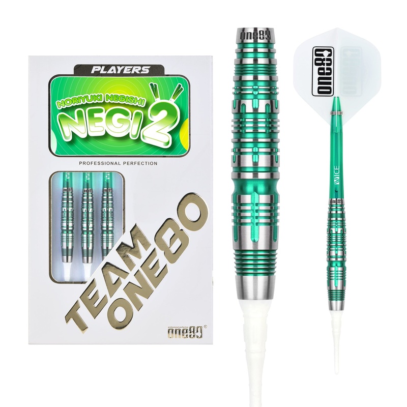 One80 Noriyuki Negeshi Darts – Soft Tip – 90% Tungsten – 18g