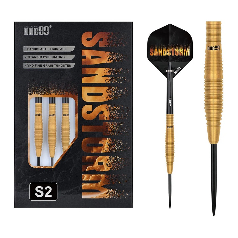 One80 Sandstorm 02 90% Tungsten Steel Tip Darts 22 GRAM