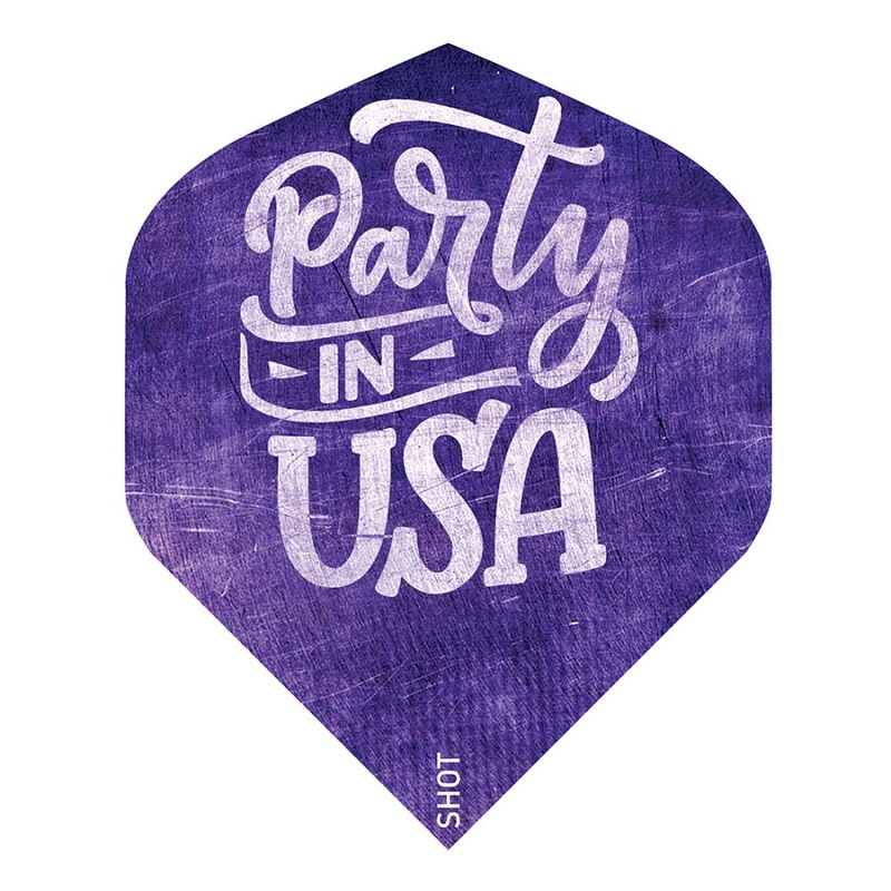 Shot Americana Party On Dart Flights No2 Standard