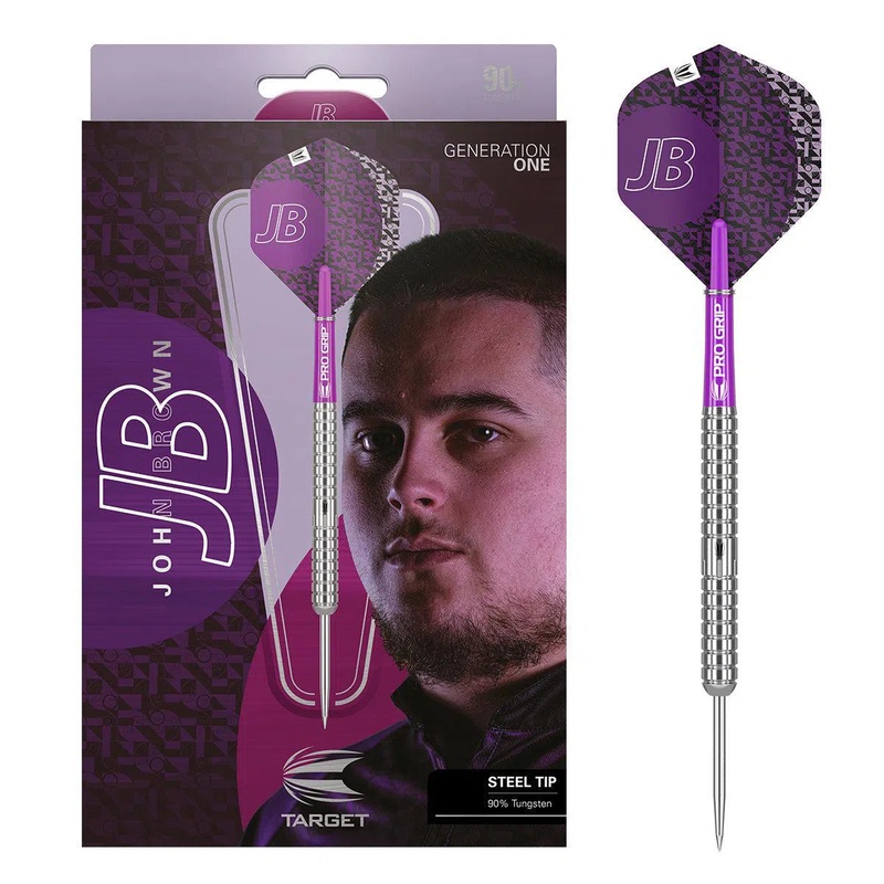 Target Darts John Brown Gen 1 90% Tungsten Steel Tip Darts 22 GRAM