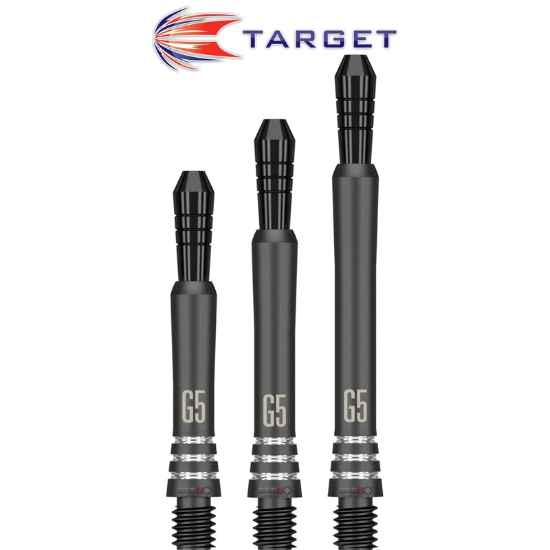 Target – Phil Taylor Power Gen 5 Black Titanium Dart Shafts Short (32.5mm)