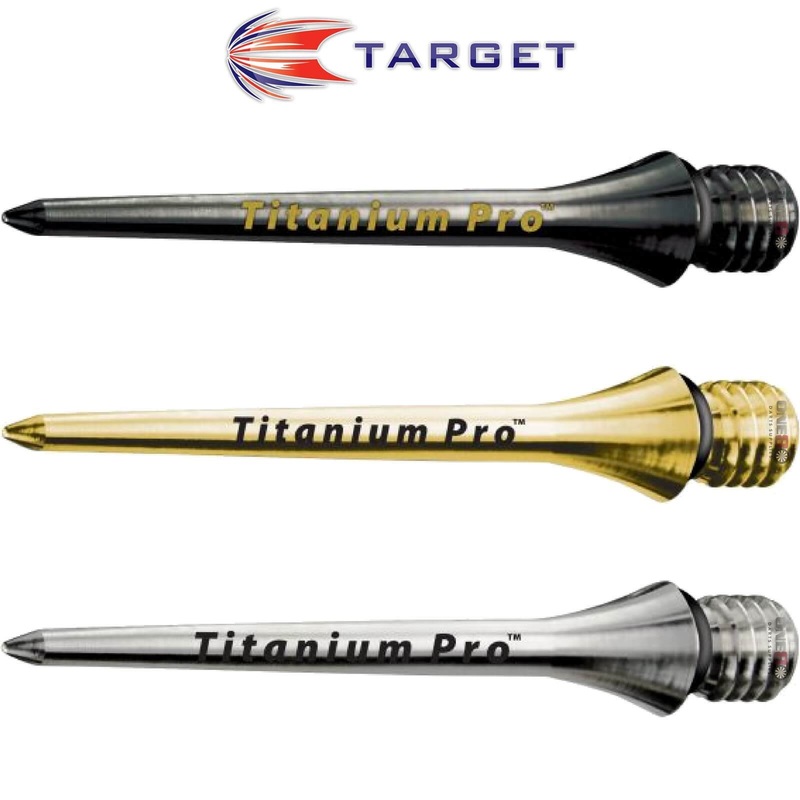 Target – Titanium Pro Smooth Conversion Dart Points – 26mm 30mm Black 26mm