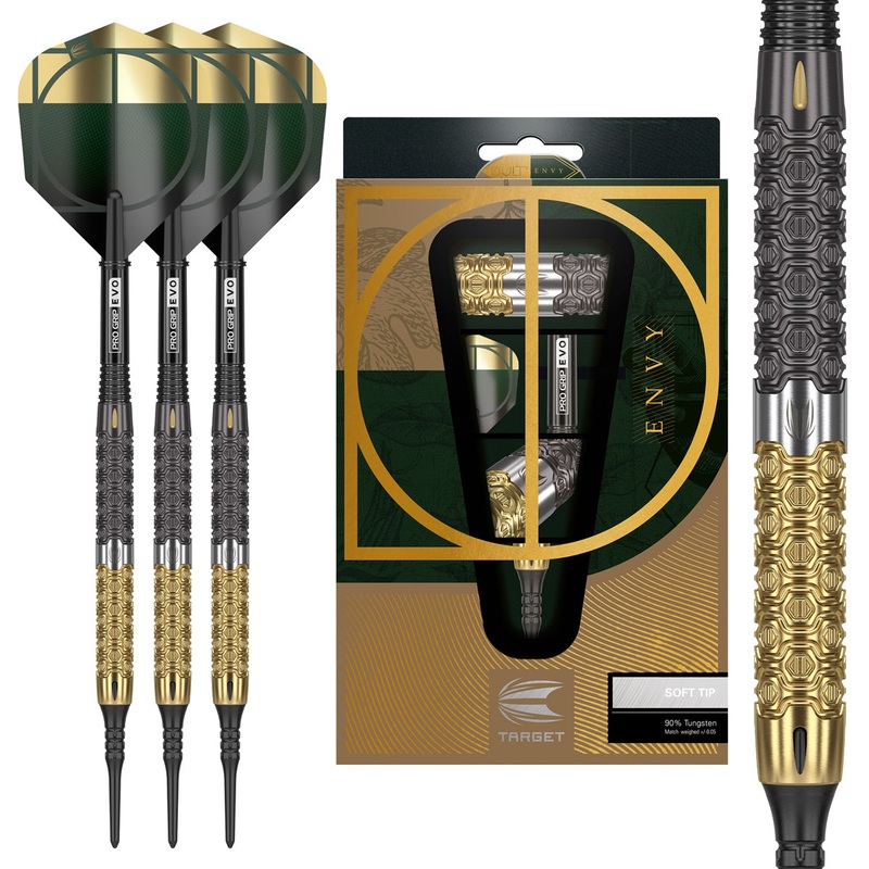 Cult Envy 10 90% Tungsten Soft Tip Darts by Target 18 Gram