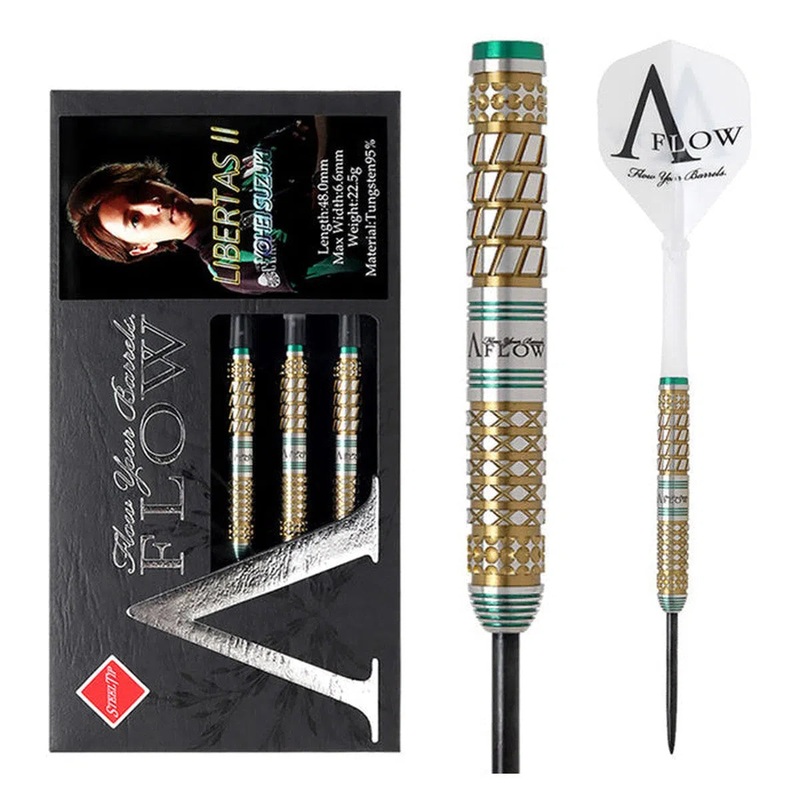 Dynasty Black Line – A-Flow Libertas 2 Yohei Suzuki 95% Tungsten Steel Tip Darts 22.5g