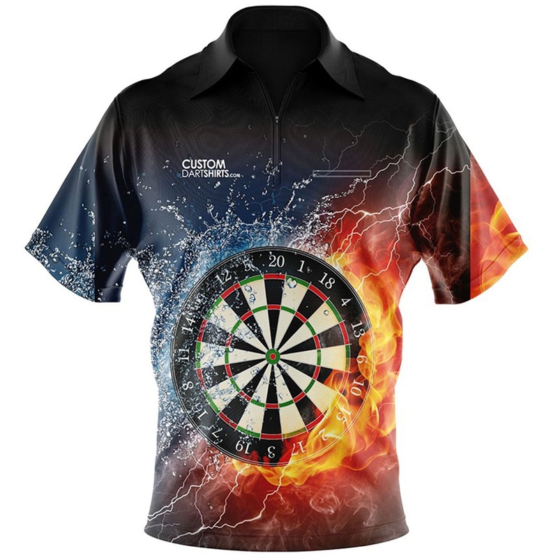 Fire and Water Custom Dart Shirt Extra Small