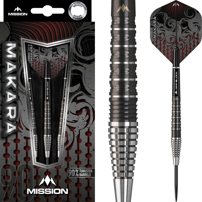 Mission – Makara M2 Darts – Steel Tip – 90% Tungsten – 21g 23g 25g 21 grams