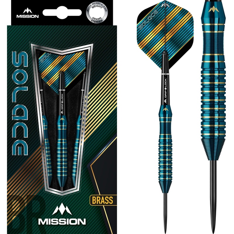 *Mission Solace Darts – Steel Tip Brass – M1 – Dark Green 22g