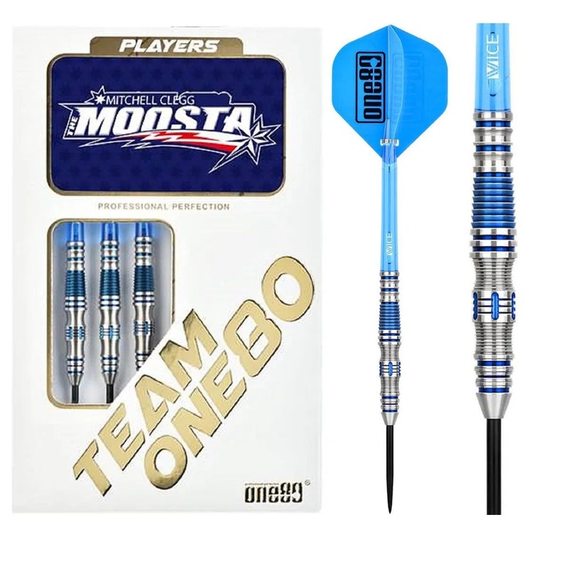 One80 Mitchell Clegg V2 95% Tungsten Steel Tip Darts 23 GRAM