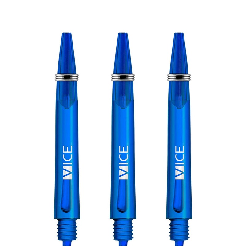 One80 Proplast Vice Dart Shafts – Transparent Blue – In Between Polycarbonate In Between (41mm in length excluding thread) Transparent Blue