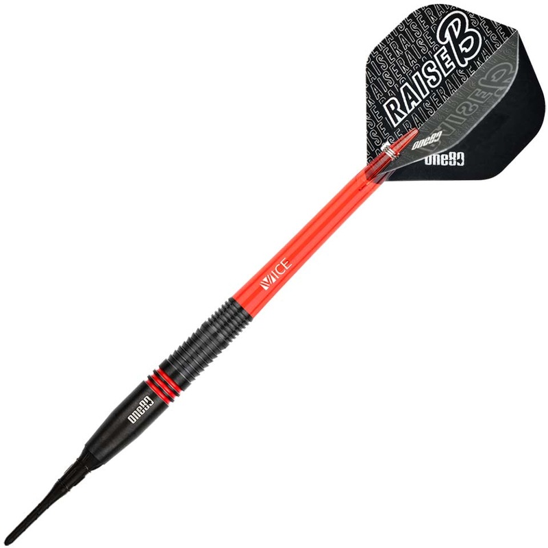 One80 Raise B Soft Tip Darts – 17.5gm Red