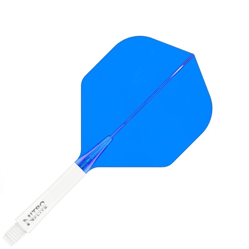 Red Dragon Nitro Flite Integrated Flight and Shaft System – No2 Intermediate White & Blue