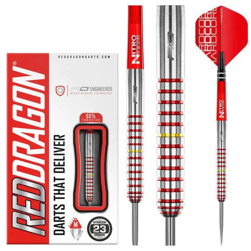 Red Dragon Richie Burnett 90% Tungsten Steel Tip Darts 23 GRAM