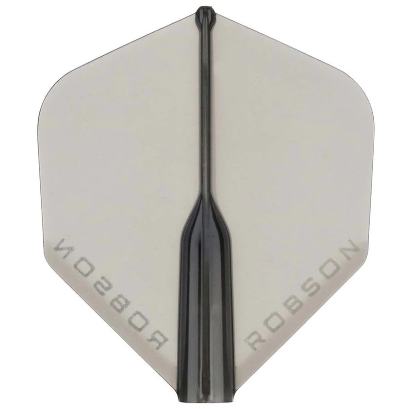 Robson Plus Crystal Dart Flights – Standard Black Standard 350 Micron Black