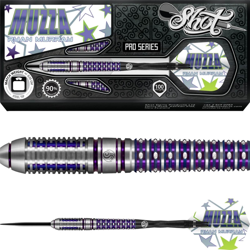 Shot – Ryan Murray Darts – Steel Tip – 90% Tungsten – 28g 28 grams