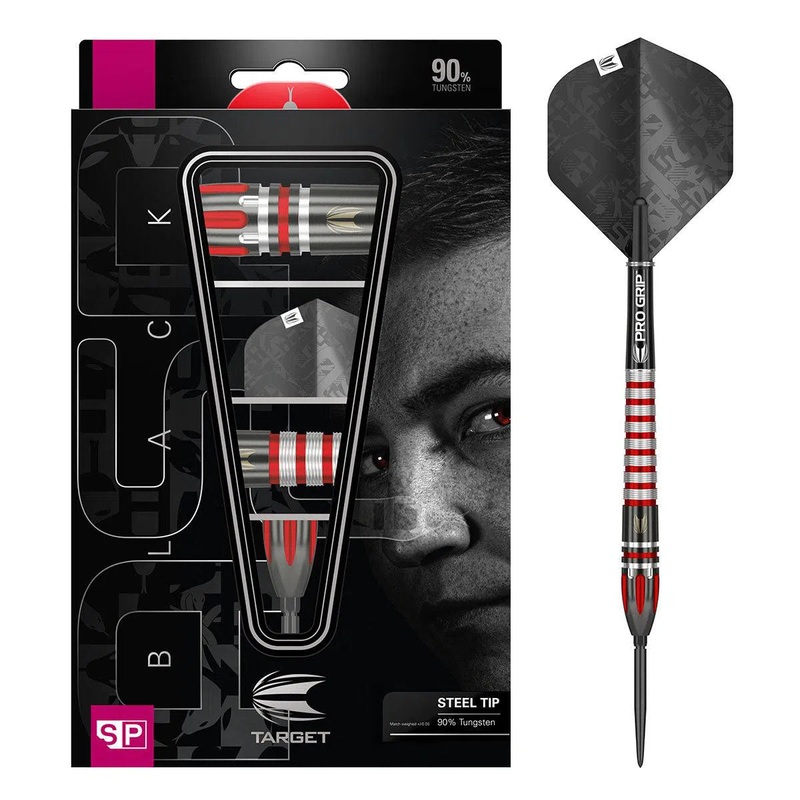 Target Darts Nathan Aspinall Black 90% Tungsten Steel Tip Darts 22 GRAM