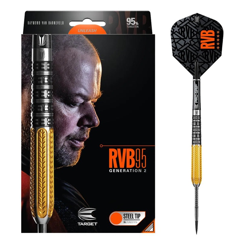 Target Darts Raymond Van Barneveld RVB95 Gen 2 95% Tungsten Steel Tip Darts 21 GRAM