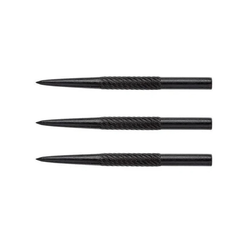 Winmau Black Spiral Grip Replacement Dart Points 32mm