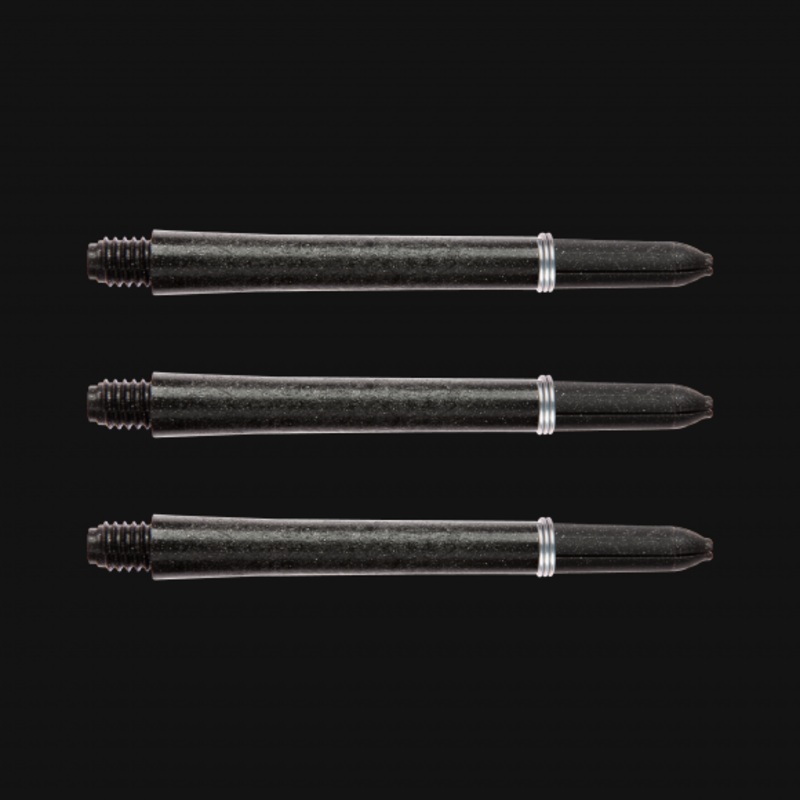 Winmau Carbon X Black Medium Carbon Fiber Medium (46mm in length excluding thread)