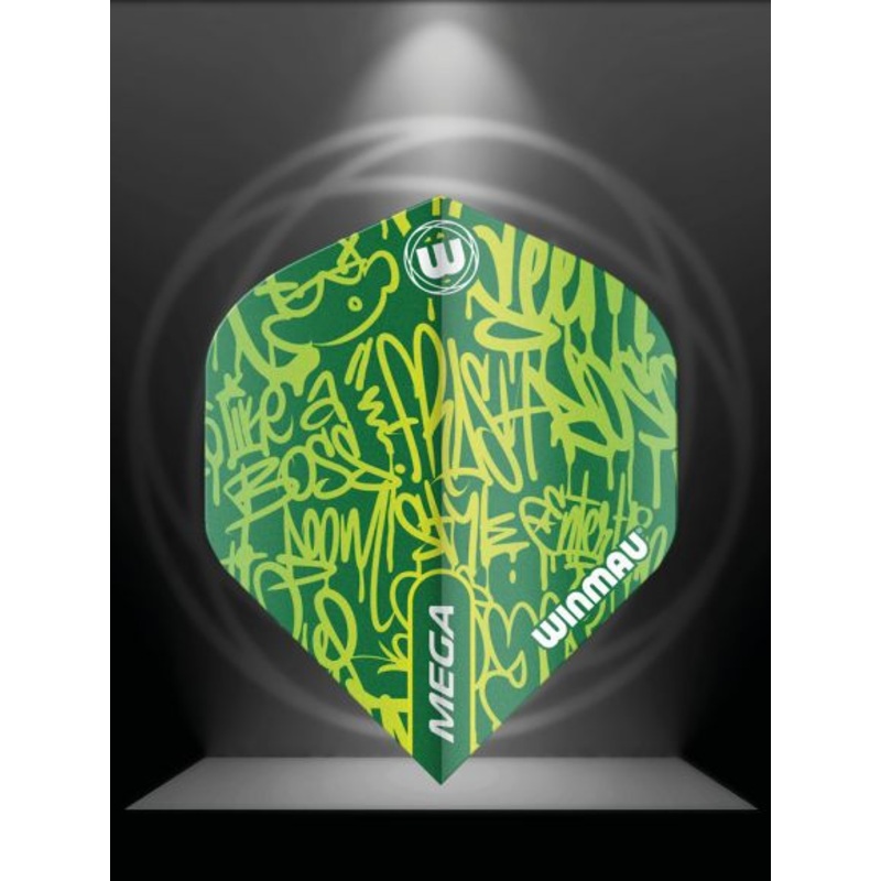 Winmau Mega Standard Green Standard 75 Micron Poly metronic