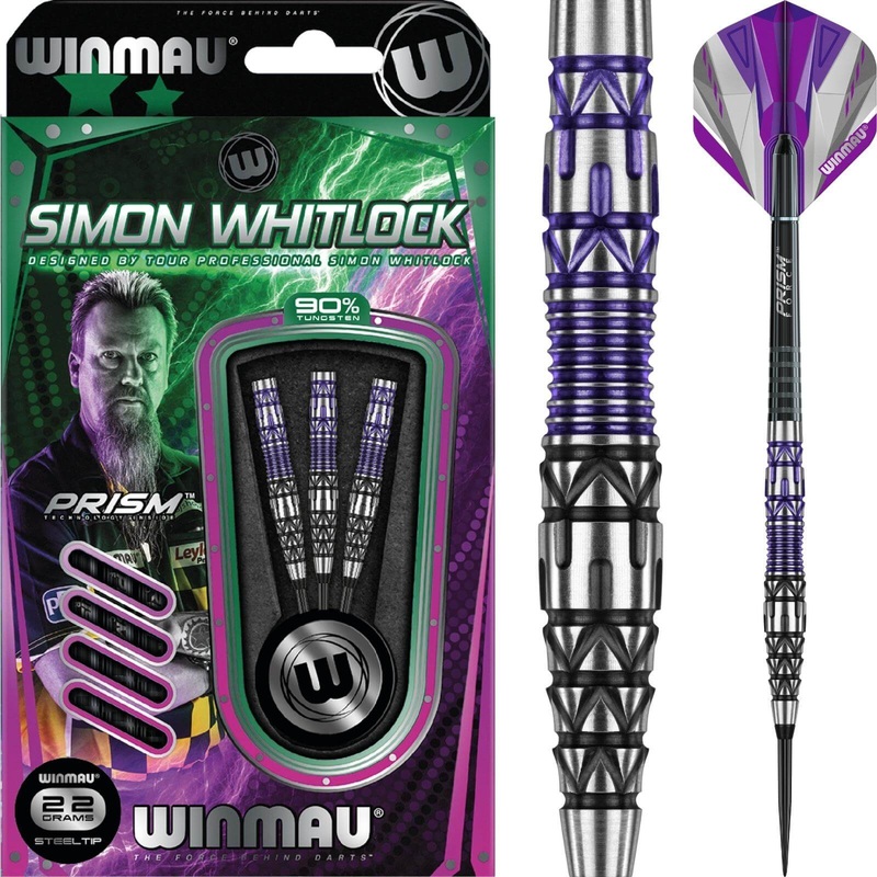 Winmau – Simon Whitlock Special Edition Darts – Steel Tip – 90% Tungsten – 22g 24g 22 grams