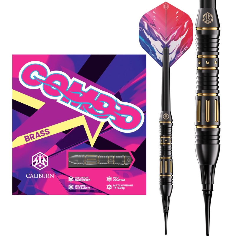 Caliburn Combo Darts – Soft Tip – Brass – C4 – 20g