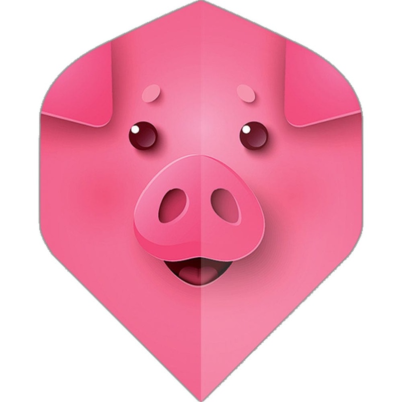 Designa Dart Flights – Motley Collection – 100 Micron – No2 – Std – Pig