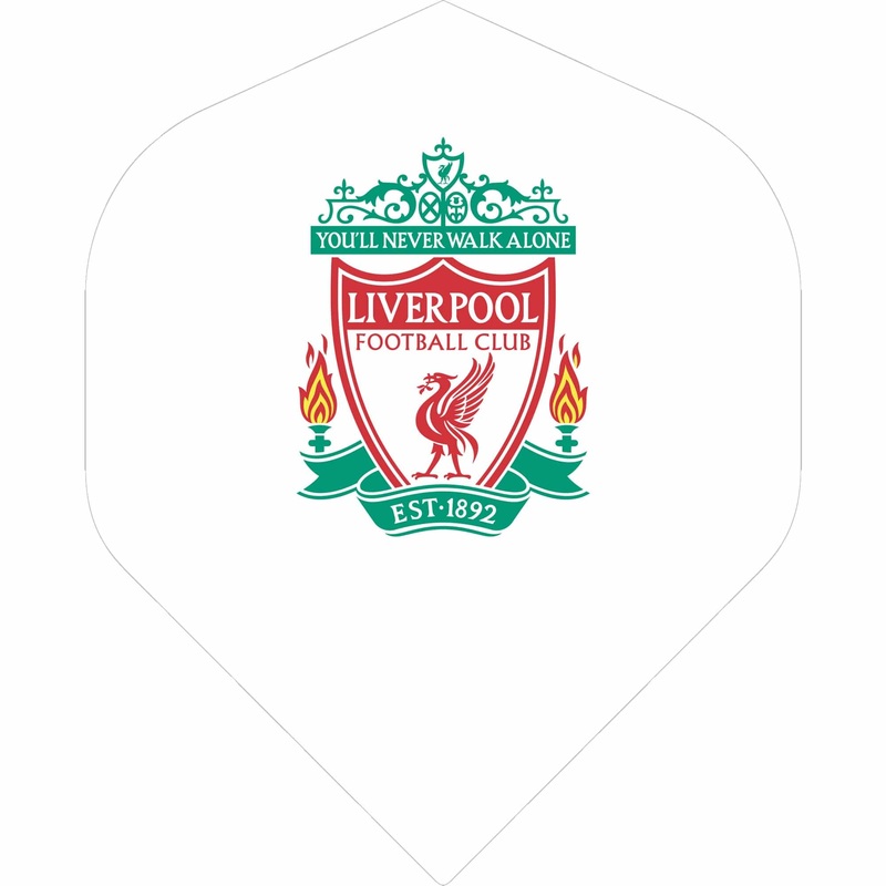 Liverpool FC Dart Flights – Official Licensed – No2 – Std – LFC – F2 – White – Main Crest