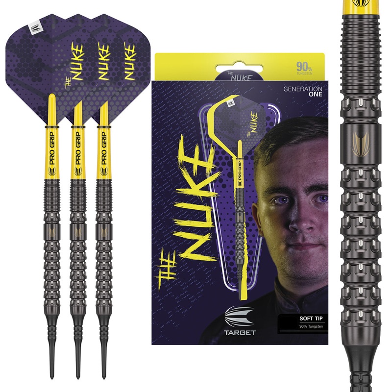 Luke Littler 90% Tungsten Soft Tip Darts by Target 19 Gram