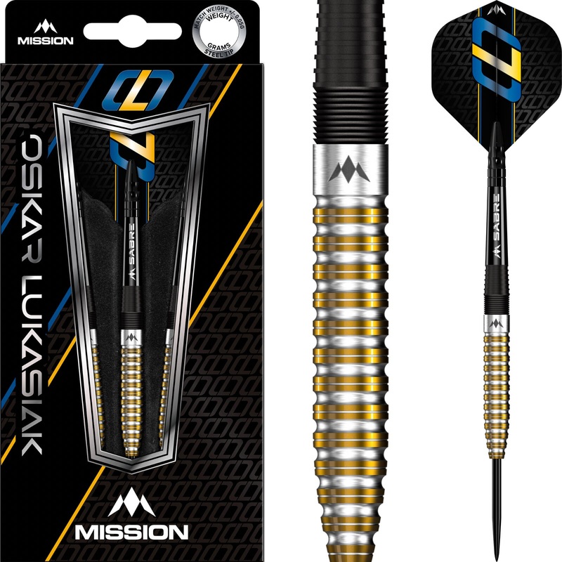 Mission – Oskar Lukasiak Darts – Steel Tip – 95% Tungsten – 22g 24g 22 grams