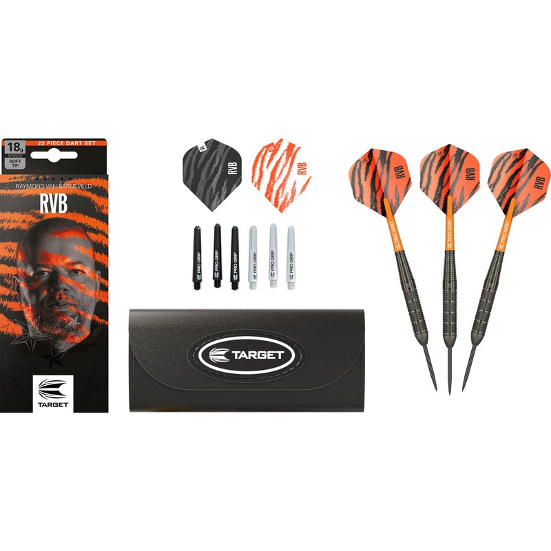 Raymond Van Barneveld RVB Brass Steel Tip Darts by Target 22 Gram