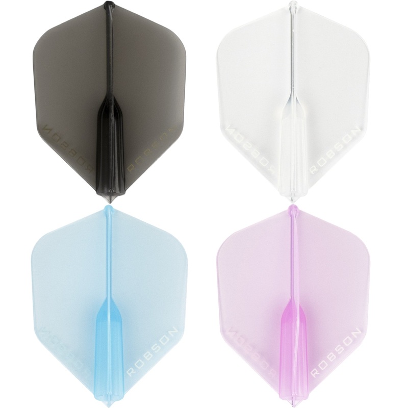 Robson Plus Dart Flights – for all flights – Std No6 – Crystal Black
