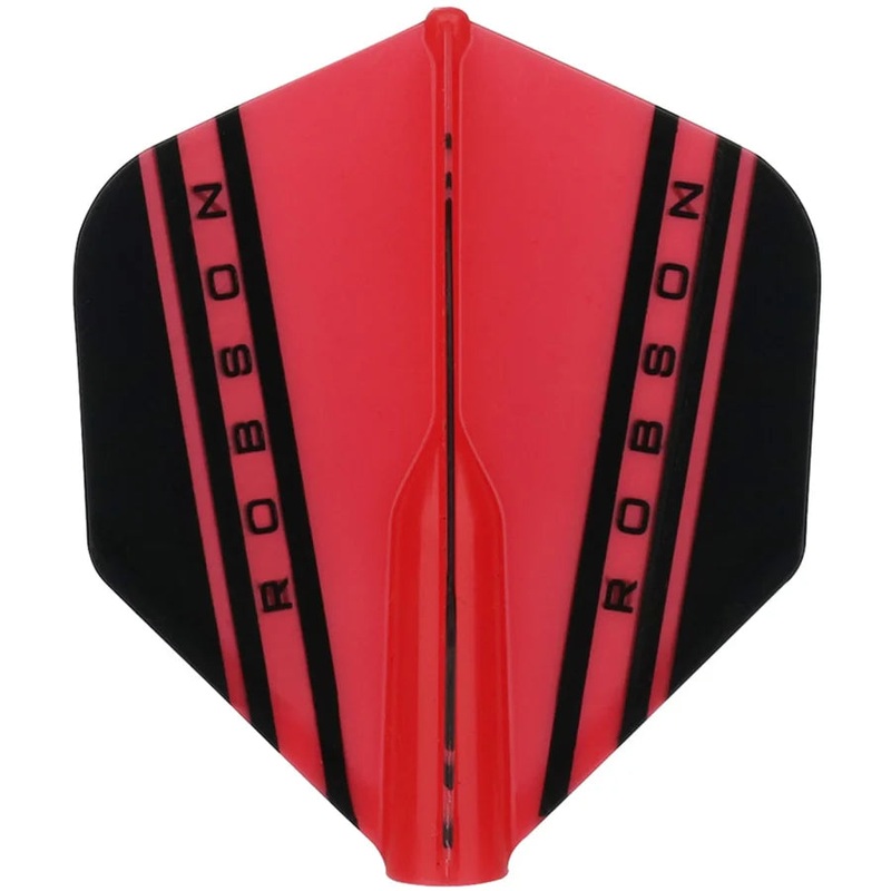 Robson Plus V Dart Flights – Standard Red Standard 350 Micron Red