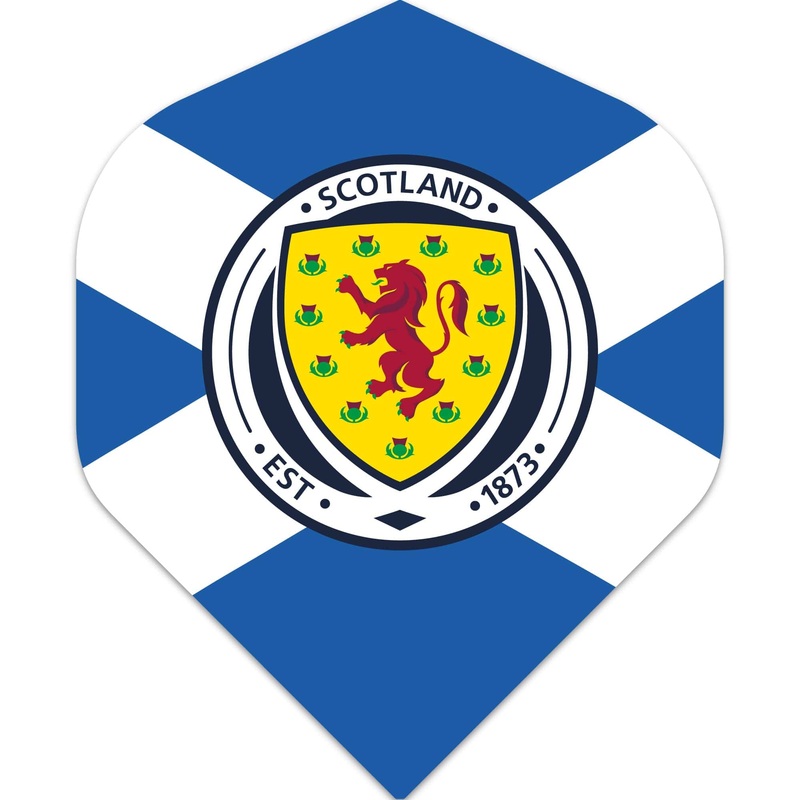 Scotland Football Dart Flights – Official Licensed – 100 Micron – No2 – Std – F4 – St Andrew – Blue