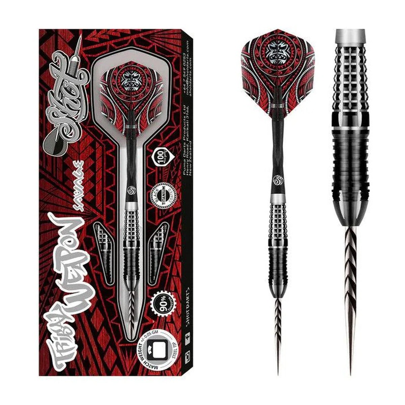 Shot Tribal Weapon Savage 90% Tungsten Steel Tip Darts 22 GRAM