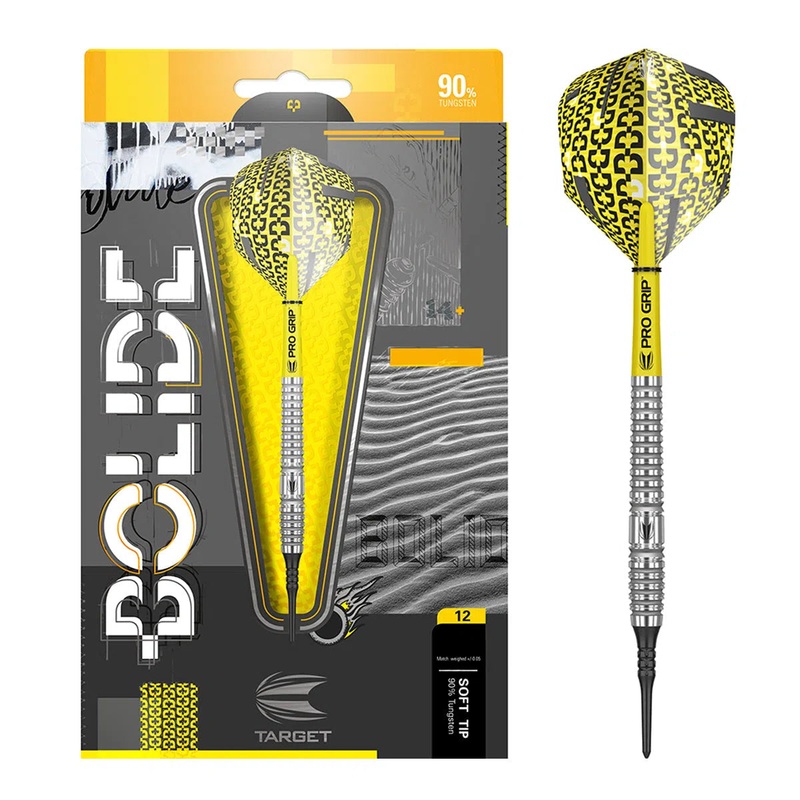 Target Darts Bolide 12 90% Tungsten Soft Tip Darts 18 GRAM