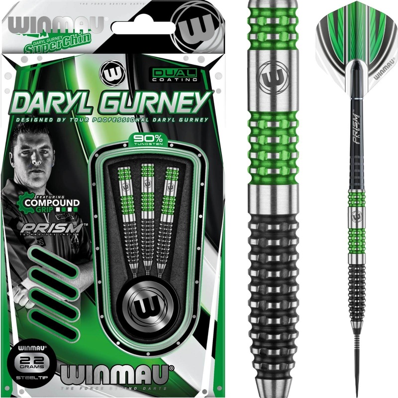 Winmau – Daryl Gurney Darts – Steel Tip – 90% Tungsten – 22g 24g 22 grams
