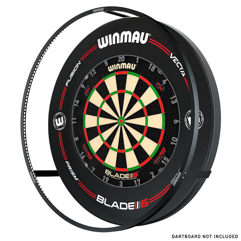 Winmau Plasma Dartboard Surround Light & Pro-line Original Black Surround Bundle