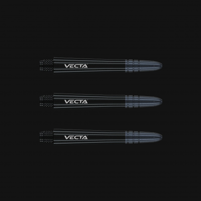 Winmau Vecta Medium Black Polycarbonate Medium (40mm in length excluding thread) Black