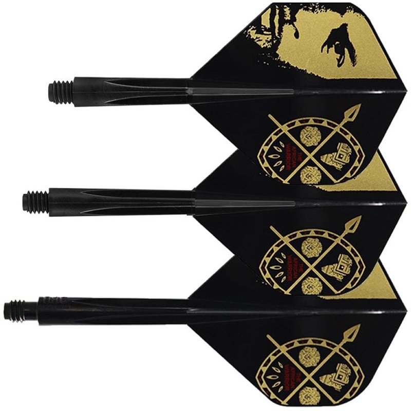 *Condor AXE Dart Flights – Devon Petersen – Standard – African Warrior – Inspiration 3 – Black Short