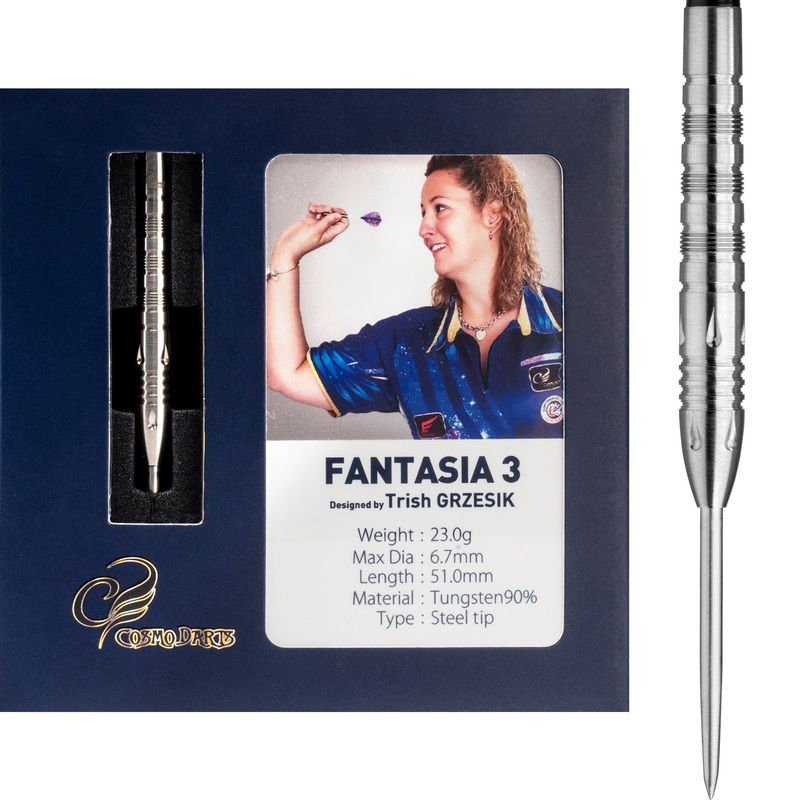 *Cosmo Darts – Steel Tip Tungsten – Trish Grzesik – Fantasia 3 – 23g 23g
