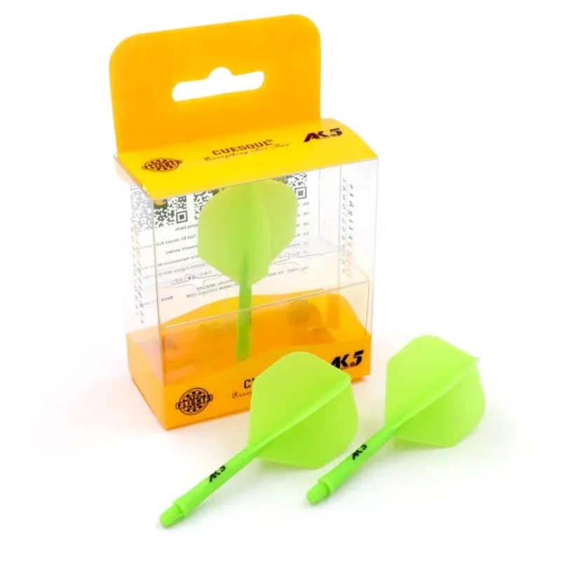 CUESOUL ROST AK5 Integrated Dart Shaft & Flight – Standard Shape – Long – Green Green Long (33mm in length excluding thread) Standard