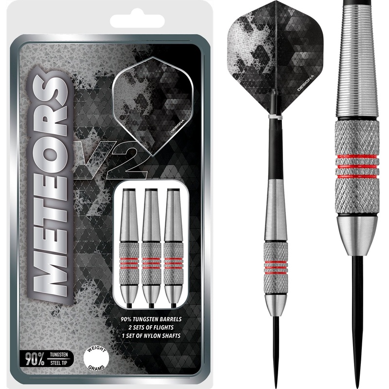 Designa Meteors 90 V2 Darts – Steel Tip – M1 – Knurled 30g