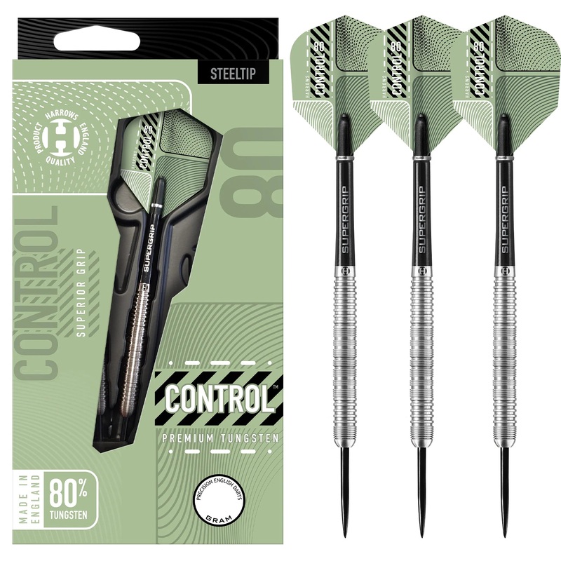 Harrows Control – Steel Tip Darts – 80% Tungsten – 25g Parallel