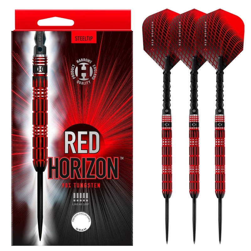 Harrows Red Horizon – Steel Tip Darts – 90% Tungsten – 23g