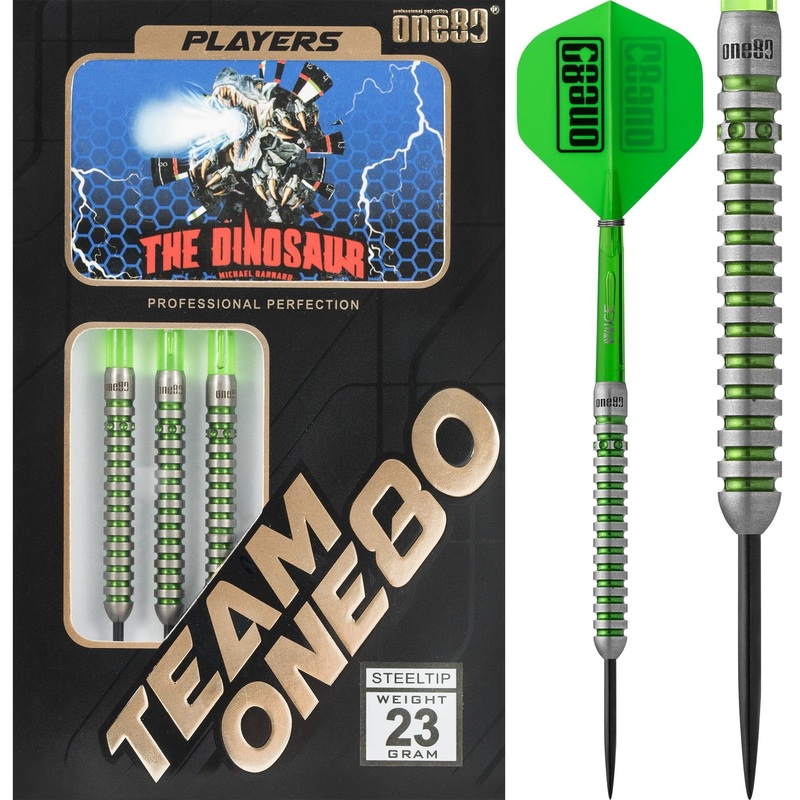 One80 Michael Barnard Darts – Steel Tip – The Dinosaur – 23g 23g